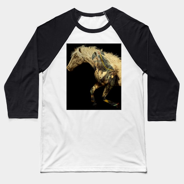 Appaloosa Spirit Horse Baseball T-Shirt by JimDeFazioPhotography